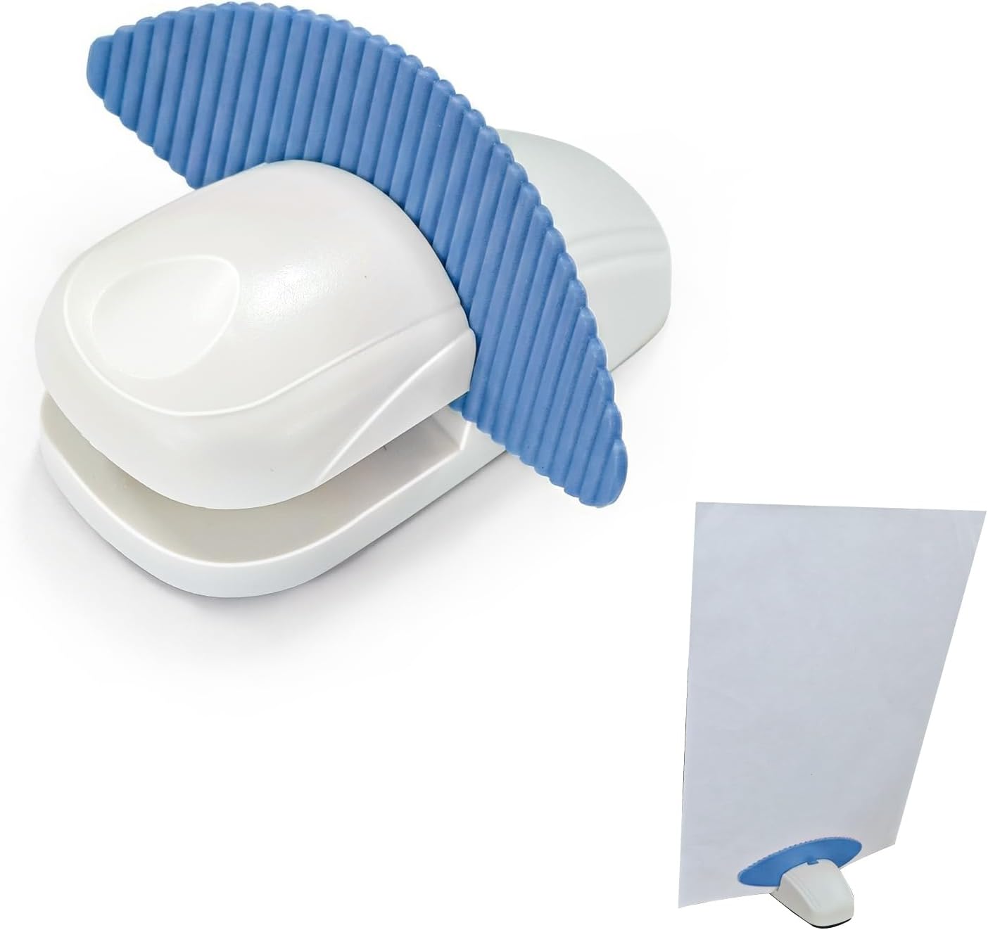 Plastic Document Holder for Typing, Portable Paper Stand with Non-Slip Base for A4 Paper, Compact Reading Clip Holder for Office Desk, Computer, Bank - White