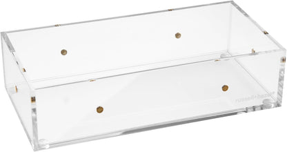 russell+hazel Acrylic Compartment Bloc, 12” x 4” x 1.5," 3 Moveable Dividers, 1 Count, 98141