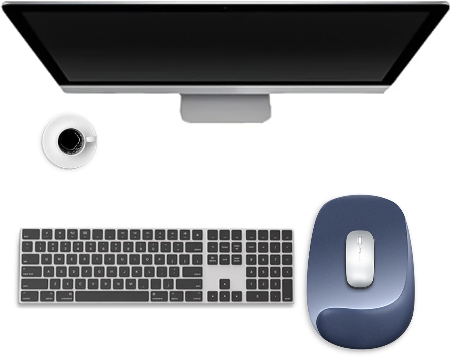 Wrist Rest for Keyboard and Mouse, Ergonomic Gel Computer Keyboard Wrist Rest with Memory Foam, Keyboard Wrist Support Pad for Long Hours of Work, Gaming, Studying-Relieve Wrist Pain