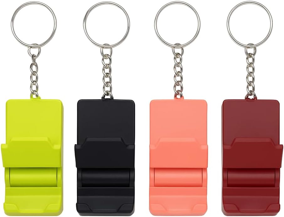 Foldable Phone Stand Small Portable Phone Stand for Desk and Travel Universal Phone Stand for iPhone and Android All Phones Compact Hands Free Phone Holder, Red Pink Black Green
