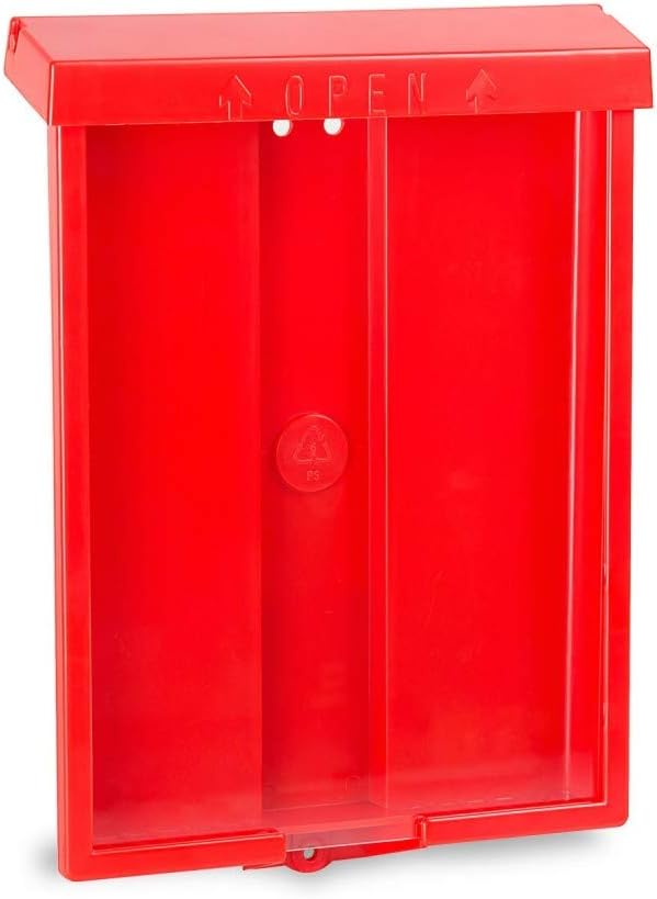 SourceOne 8.5” x 11” Outdoor Realtor Style Brochure Holder with Lid – White – UV Resistant