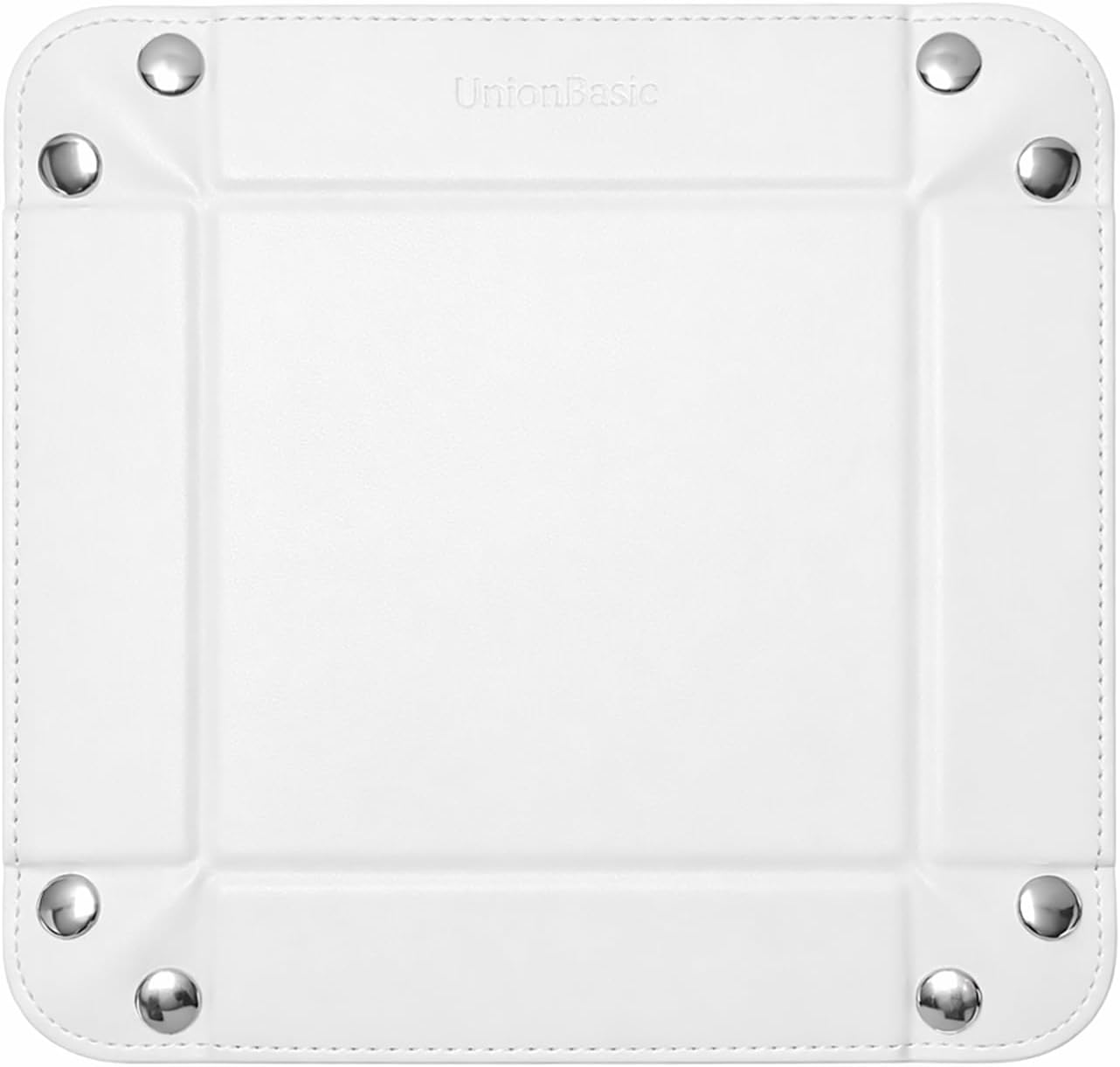 UnionBasic Medium Valet Tray, Jewelry Tray for Rings Watches Earrings, Entryway Catchall Caddy for Coins Keys Change, Nightstand Bedside Valet Holder, Trays for Electronic Gadgets, Candy Pink Plus - Colors A