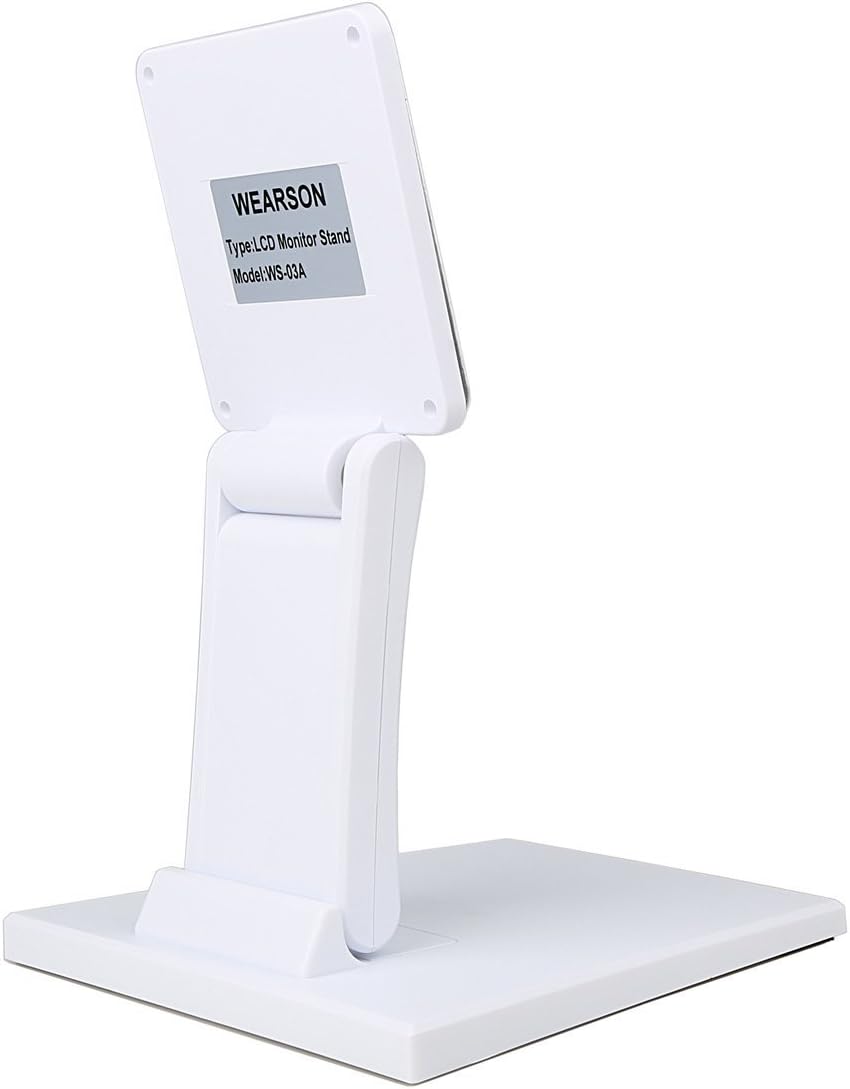 WEARSON WS-03A Adjustable LCD TV Stand Folding Metal Monitor Desk Stand With VESA Hole 75x75mm&100x100mm
