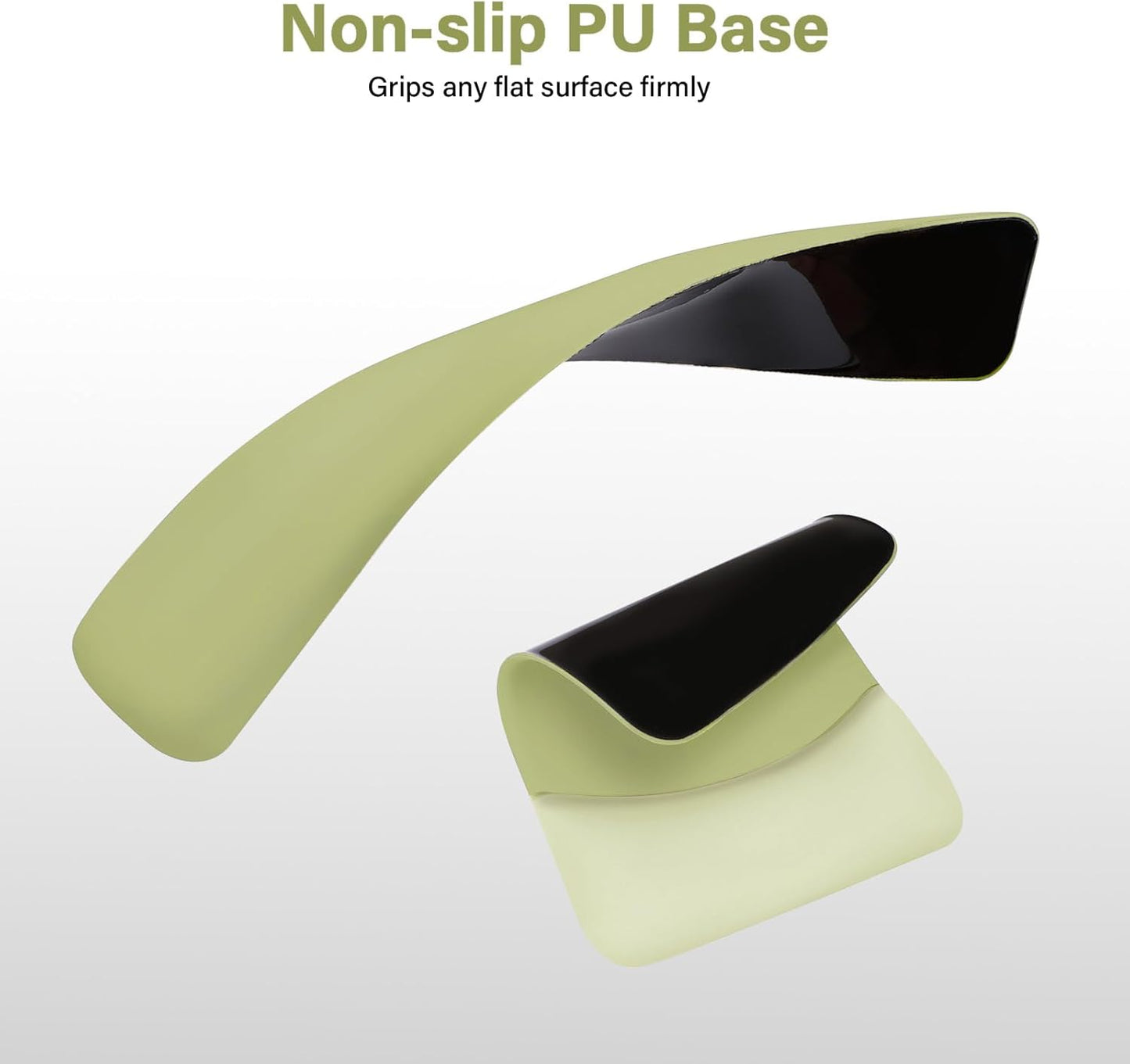 MOSISO Wrist Rest Support for Mouse Pad&Keyboard Set, Rectangular Ergonomic Mousepad Non-Slip Base Home/Office Pain Relief&Easy Typing Pad with Neoprene Cloth&Raised Silicone Lining, Green
