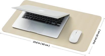 Cork Desk Mat - Dual-Sided Desk Pad for Office and Home - Desk Organization and Accessories - Ideal for Large Mouse Pad and Desk Mats on Top of Desks(Dark Green,90cmx 43cm)