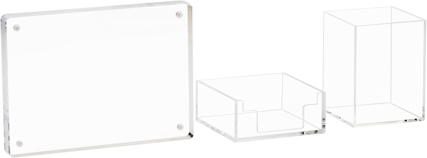 Mind Reader Paper Tray, Desktop Organizer, File Storage, Modern, Office, Acrylic, Clear