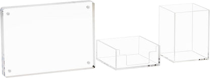Mind Reader Paper Tray, Desktop Organizer, File Storage, Modern, Office, Acrylic, Clear
