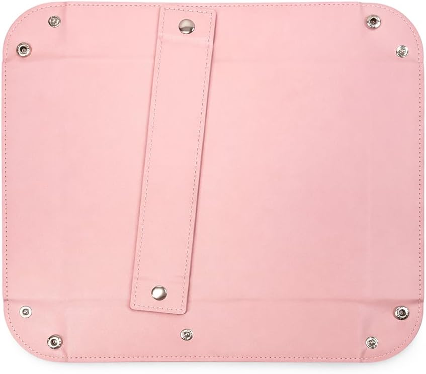 UnionBasic Medium Valet Tray, Jewelry Tray for Rings Watches Earrings, Entryway Catchall Caddy for Coins Keys Change, Nightstand Bedside Valet Holder, Trays for Electronic Gadgets, Candy Pink Plus - Colors B