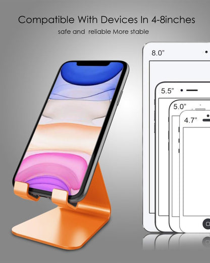 CreaDream Cell Phone Stand, Cradle, Holder, Aluminum Desktop Stand Compatible with Switch, All Smart Phone, iPhone 15 14 13 12 Pro Max Plus Mini Xr X Se 8 SE -Rose Gold