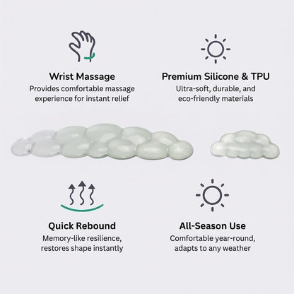 Ultimate Cute Ergonomic Wrist Rest – Instant Relief, Cloud-Like Comfort, Premium Silicone & TPU, Ultra-Soft, Durable, Gift-Boxed for Office, Study, Gaming & More