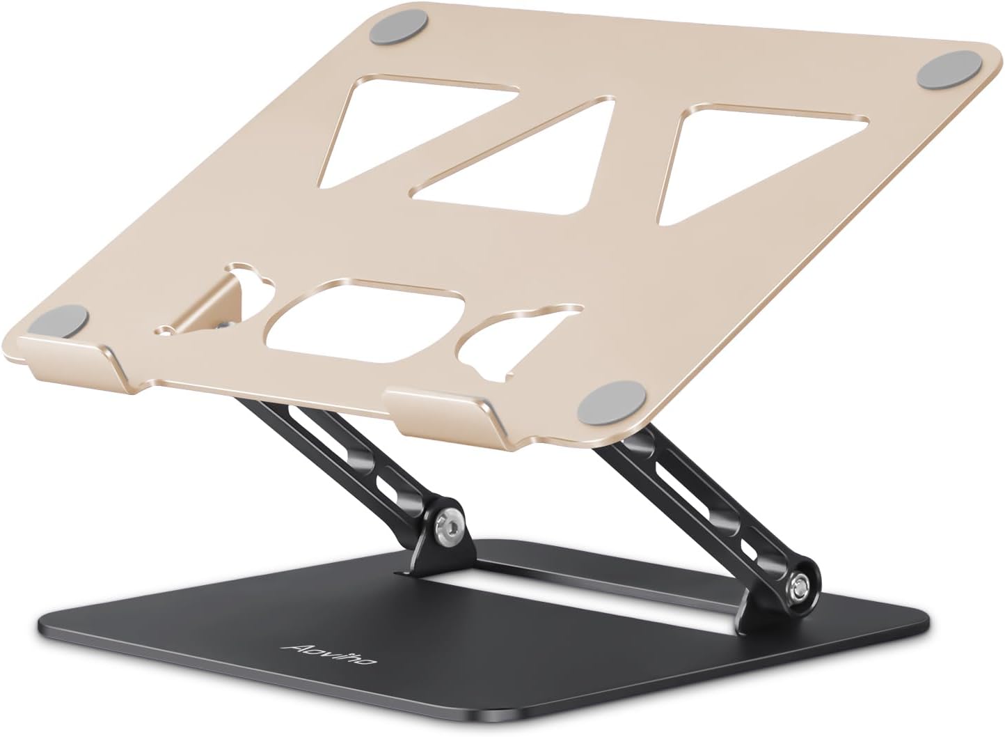 Aoviho Adjustable Laptop Stand for Desk,Portable Laptop Stand Holder and Riser,Foldable Aluminum Notebook Computer Stands for MacBook Air Pro HP Lenovo Dell Samsung Chromebook, 10-15.6 inch, Purple