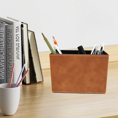 Pen Holder for Desk Pencil Organizer Cute Cup Holders Aesthetic (Black, 3.94" x3.15" x3.15")