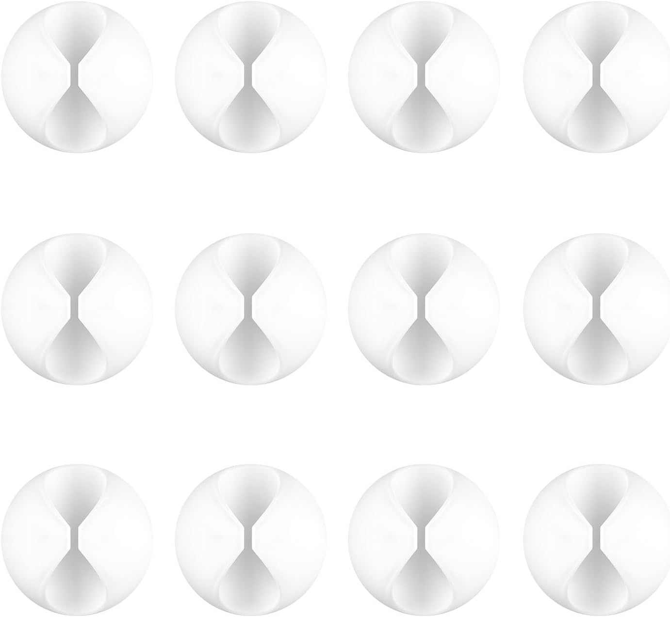 18 Pack Mini Cable Clips, Znben Cord Organizer Holder Adhesive Cord Management Charger Wire Holder Clips for Desk, Home, Office, Car, Cubicle, Nightstand Black