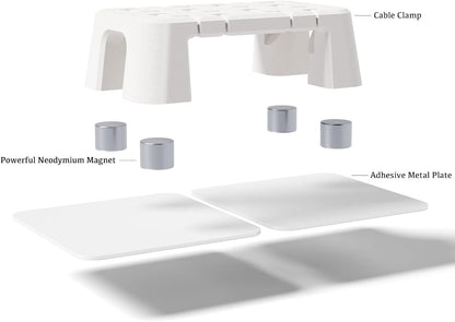 Flexible Magnetic Cable Organizer with 5-Section Link Design for Efficient Cable Management, Tidy Desk Organization, and Home/Office Use