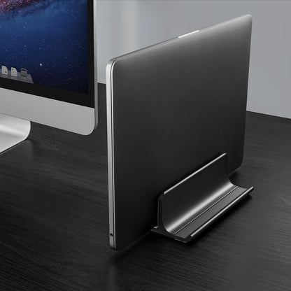 Vaydeer 3-in-1 Aluminum Laptop Stand Vertical Laptop Stand Holder for Desk with Adjustable Dock, Space-Saving Organizer for All MacBook, Surface, Samsung, HP, Dell, up to 17.3 inch