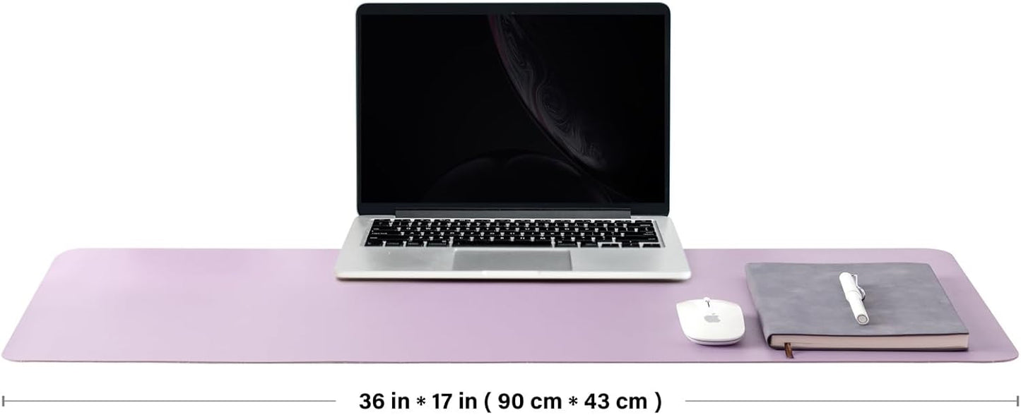 Cork Desk Mat - Dual-Sided Desk Pad for Office and Home - Desk Organization and Accessories - Ideal for Large Mouse Pad and Desk Mats on Top of Desks(Dark Green,90cmx 43cm)