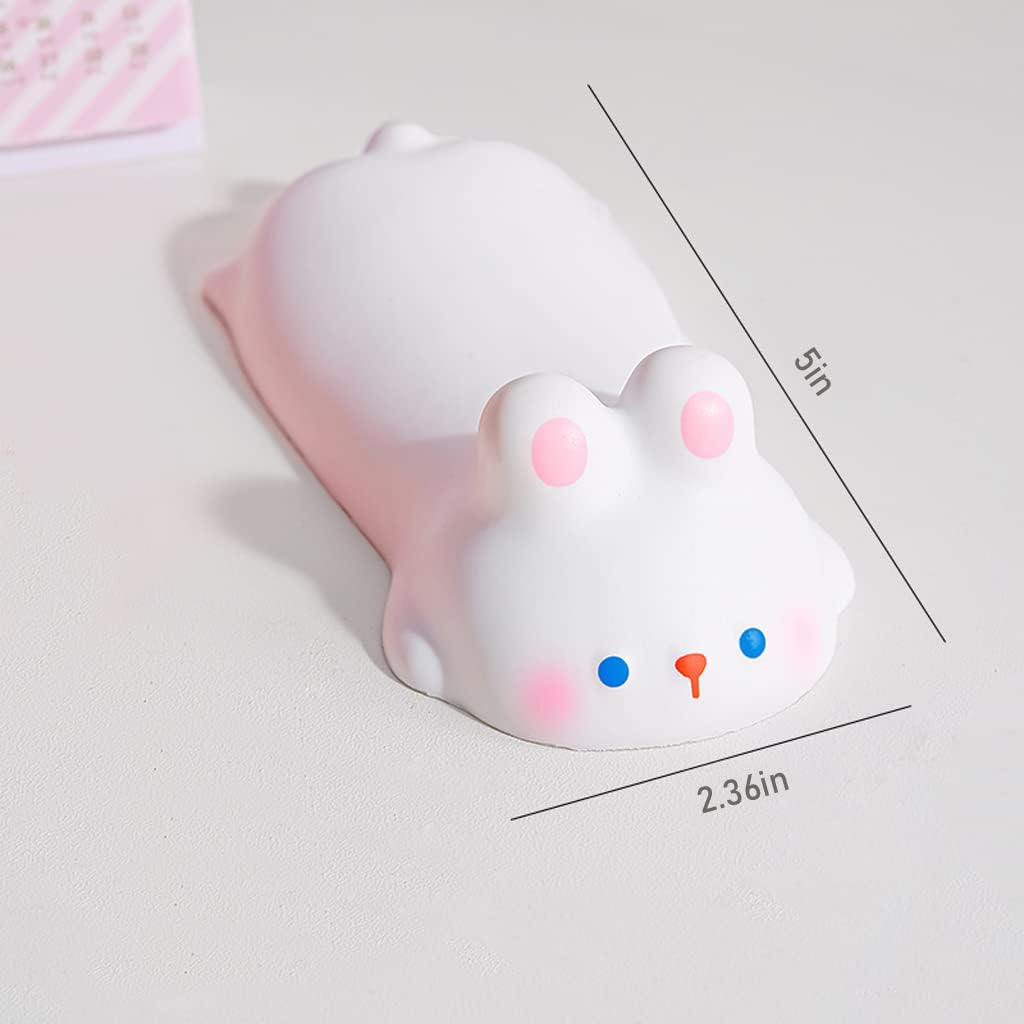 Cityhermit Cute Wrist Rest Support for Mouse Keyboard Computer Elbow Pad Arm Rest for Desk Ergonomic Kawaii Office Supplies Slow Rising PU Mouse Pad Cat
