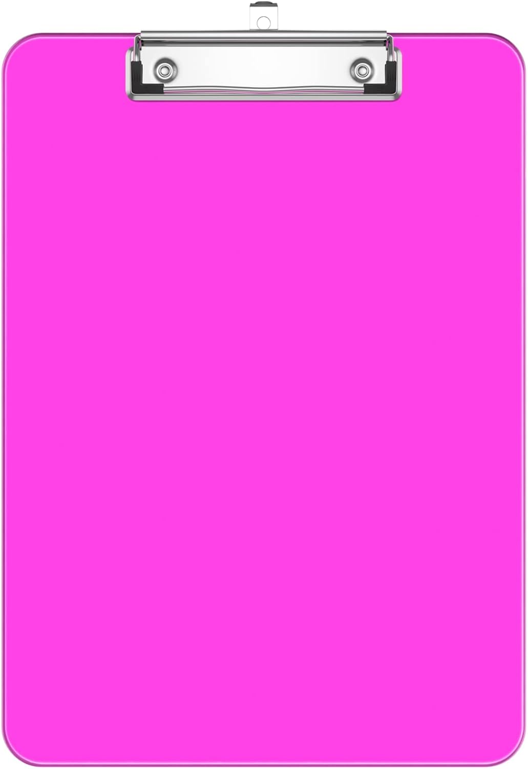 Rimilak 8.5 x 11 Plastic Clipboards Set of 2, Low Profile Metal Clip, Translucent Board, 12.5 x 9 in Letter Size, Office Supply, Back to School, Purple