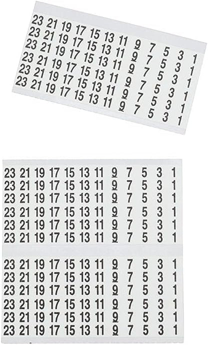 Klein Tools 56250 Wire Marker Book for Cable Management, Electric Panel Organization Wire Label Stickers, Numbered 1-48