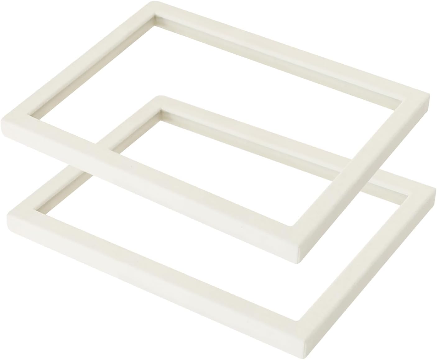 Coward Stackable Jewelry Trays Organizer Set with Clear Lid, Trays for Drawer, Earring Necklace Bracelet Ring Display Organizer (beige(ring+12girds+30girds+The glass lid))