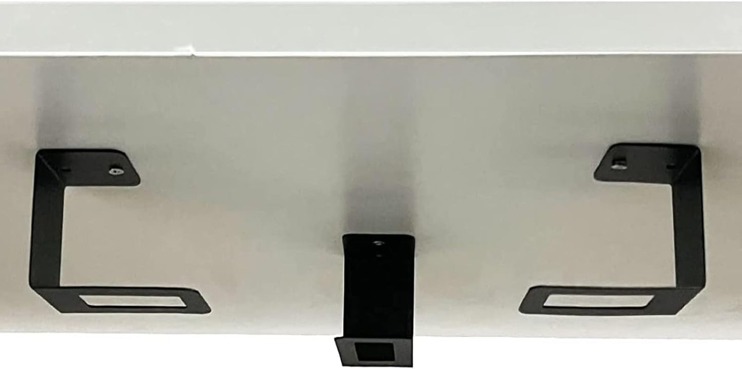 AUXPhome (3) Laptop Holder Under Desk Laptop Mount Organizer Rack Storage Shelf, Add On Under Table Laptops, Keyboard, Routers, Modems, Cable Box, Network Switch & More, Desk Accessories