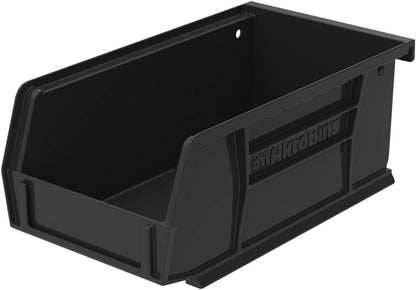 Akro-Mils 30220 AkroBins Plastic Storage Bins, Space-Saving Stackable Bins for Garage, Pantry, Craft Organization, 7" x 4" x 3", Yellow, 24-Pack