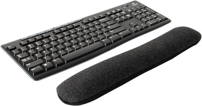 STAPLES Beaded Keyboard Wrist Rest, Ergonomic Non‑Slip Support Cushion for Comfortable Typing, Durable Bead‑Filled Design in Black/Gray
