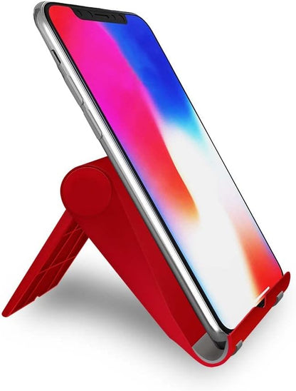 Adjustable Cell Phone Stand for Desk, Portable Phone Holder Compatible with Most iPhone, Samsung and Other Smartphones - Green