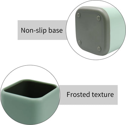 ZUFECY Pencil Holder, Pen Cup Makeup Brush Holder, Desktop Organizer Storage Case Scandinavian Design Stationery for School Home Office Supplies (Green)