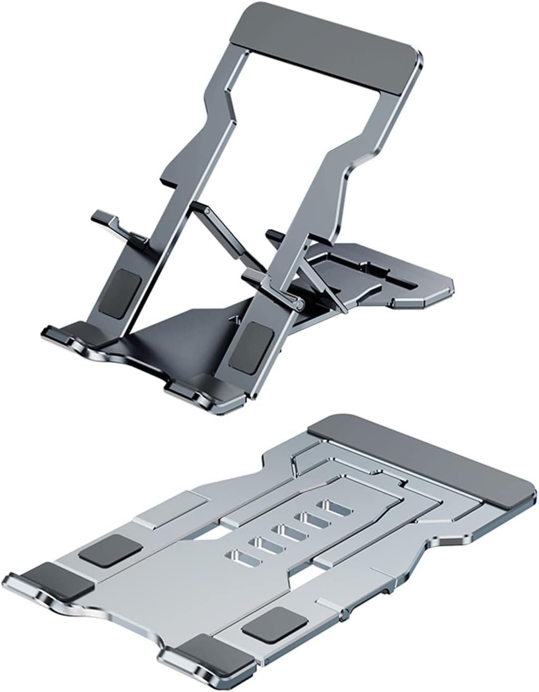 Phone Stand for Desk, Adjustable Cell Phone Stands, Foldable Metal Phone Stands for All Smartphone