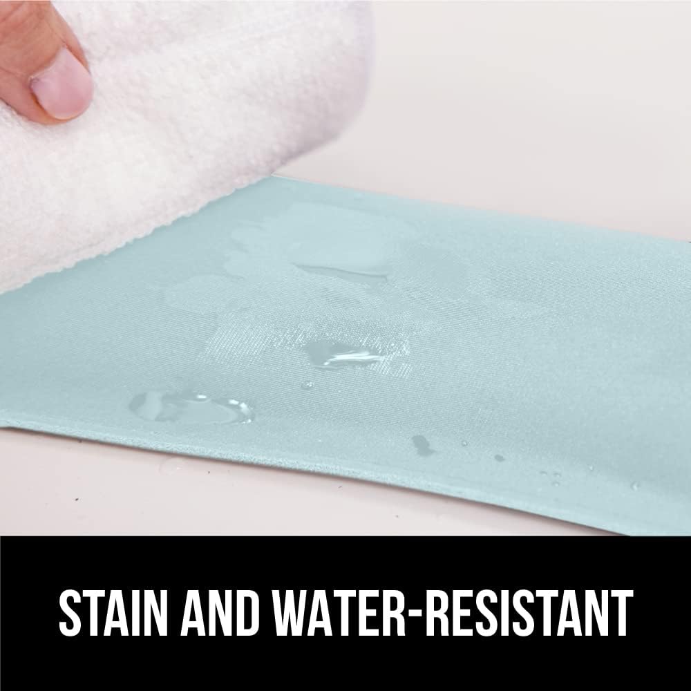 GORILLA GRIP Silky Memory Foam Wrist Rest for Computer Keyboard, Mouse, Ergonomic Design for Typing Pain Relief, Desk Pads Support Hand and Arm, Mousepad Rests, Stain Resistant, 2 Piece Pad, Black