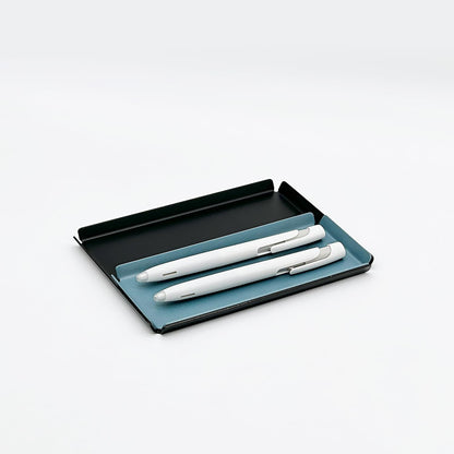 Aluminum Organizer Tray for Desk & Entryway - Minimalist Metal Catchall for Keys, Jewelry, Wallet | A7 Tall, Azure | by PROGETTO2.70