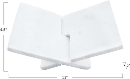 Bloomingville Decorative Marble Book Holder, Ebony