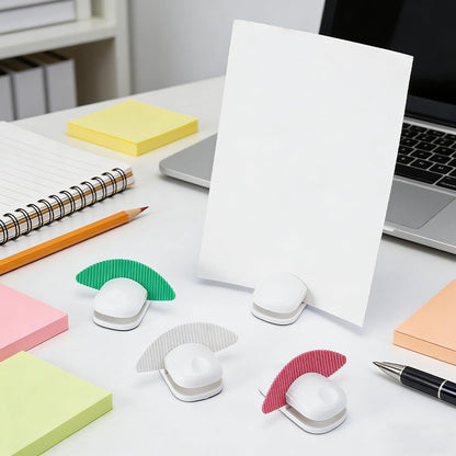 UNICRAFTALE 5Sets 4 Colors Paper Holder Stand Document Copy Folder Holder Stand Wedge for A4 Paper Office Reading Typing 3.86x4.65x2.28 Inch