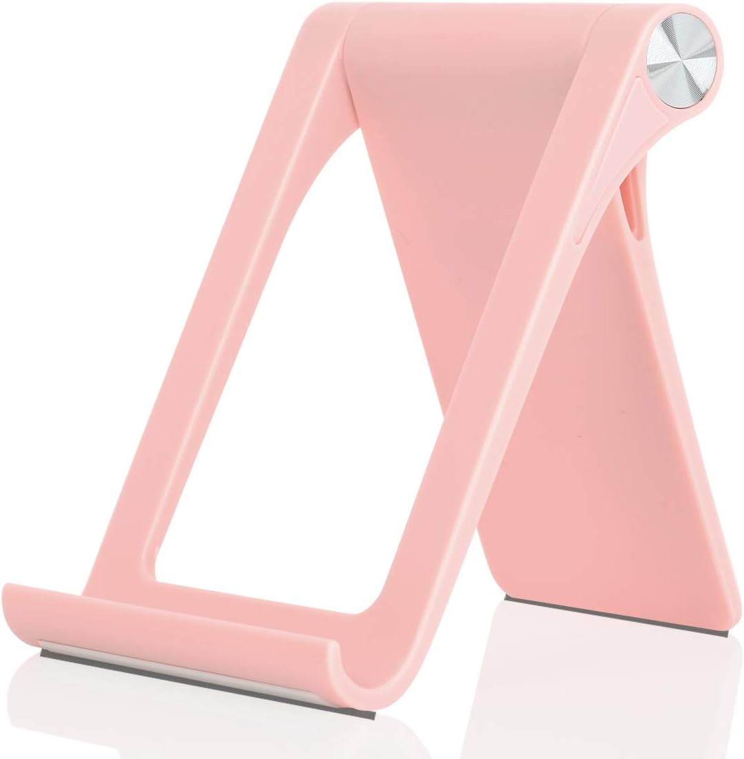 Cell Phone Stand Holder Multi-Angle Adjustable Phone Desk Stand Tablet Holder for iPhone 17 16 15 14 13 12 11 Pro Max XS XR 8 Plus 6 7 Galaxy S22 S21 S20 S10 S9 Edge Android Smartphone