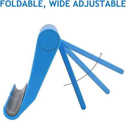 Adjustable Foldable Cell Phone Stand for Desk, Compatible with Most Smartphones and Tablets, Fits Devices up to 10 Pounds