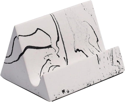 Concrete phone stand, desktop phone stand, multifunctional stand, compatible with iPhone 16/15/14/13/12 smartphones (Ink wash)