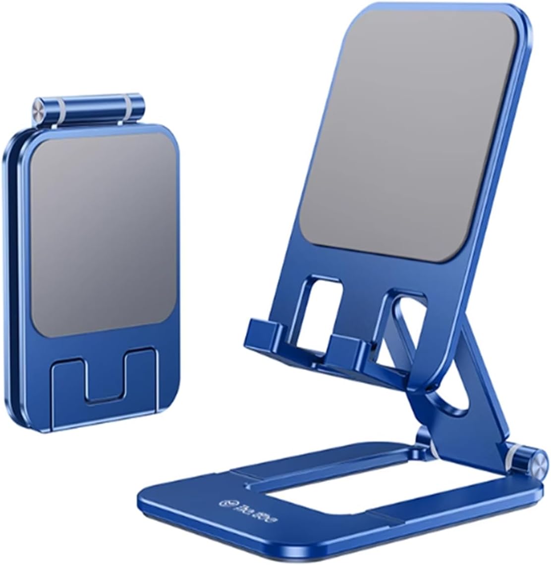 Foldable Phone Stand, Compact Aluminum Mini Cell Phone Holder for Desk,Desktop Portable & Adjustable Folding Metal Tablet Stand for iPad mini,Tablet and Cellphone