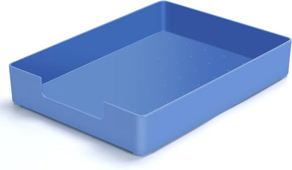 Letter-Size Tray Desk Letter Tray Paper Tray, Sturdy Heavy-Duty Plastic Printer Paper Tray, Single-Tier Stackable File Storage Organizer for Office Home (Clear)