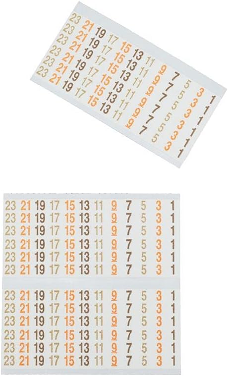 Klein Tools 56250 Wire Marker Book for Cable Management, Electric Panel Organization Wire Label Stickers, Numbered 1-48