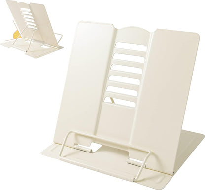 Camelmother Metal Book Holder Adjustable Book Stand for Reading
