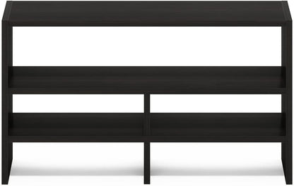 Furinno Classic Desk Organizers and Accessories, 2-Tier Monitor Riser, Office Organization, Desk Top Book Shelf, for Office Supplies, Office Desk Accessories, Dark Espresso