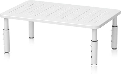 Bracwiser Monitor Stand Riser, Metal Computer Stand, 3 Height Adjustable Screen Riser with Mesh Platform for PS4, Laptop, Printer, Notebook and All Flat Screen, Holds Up to 20KG