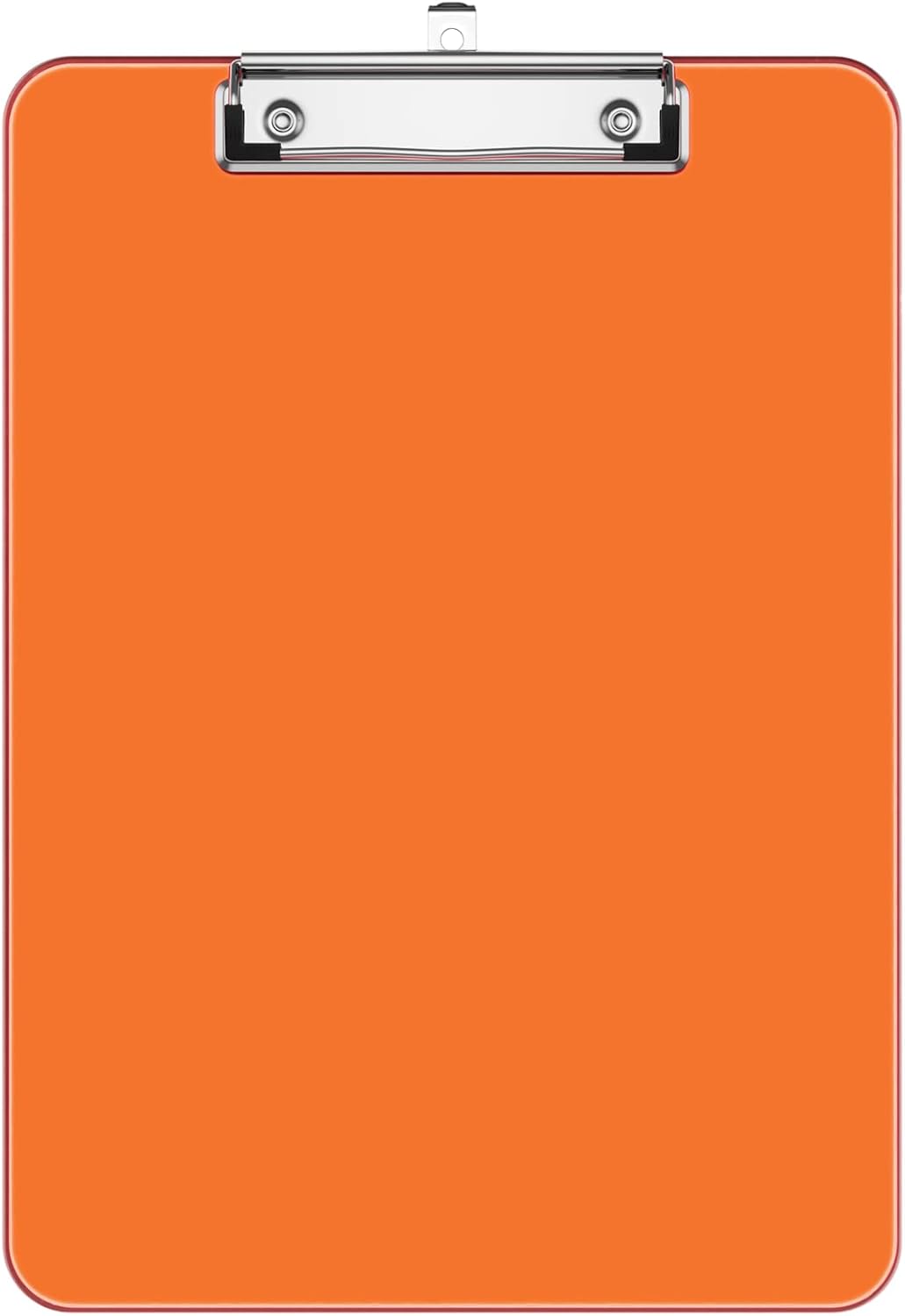 Rimilak 8.5 x 11 Plastic Clipboards Set of 2, Low Profile Metal Clip, Translucent Board, 12.5 x 9 in Letter Size, Office Supply, Back to School, Purple