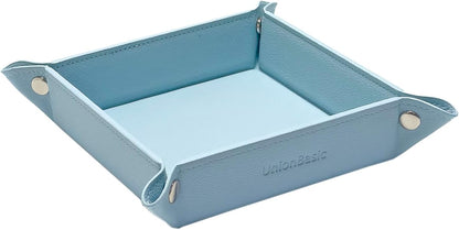 UnionBasic Medium Valet Tray, Jewelry Tray for Rings Watches Earrings, Entryway Catchall Caddy for Coins Keys Change, Nightstand Bedside Valet Holder, Trays for Electronic Gadgets, Candy Pink Plus - Colors A