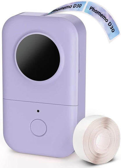 Phomemo Label Maker, D30 Portable Bluetooth Label Maker Machine with Tape, Small Mini Label Printer, Multiple Templates Fonts Icon Labeler for Home, School, Office