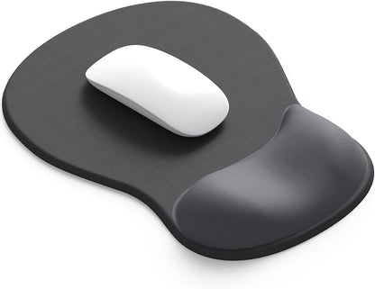 ErgoComfort Gel Wrist Rest Mouse Pad-Ergonomic Office Mousepad with Wrist Support-Non-Slip, Design Desk Accessories Mat for Home&Game Decor (09MochaSand Set)