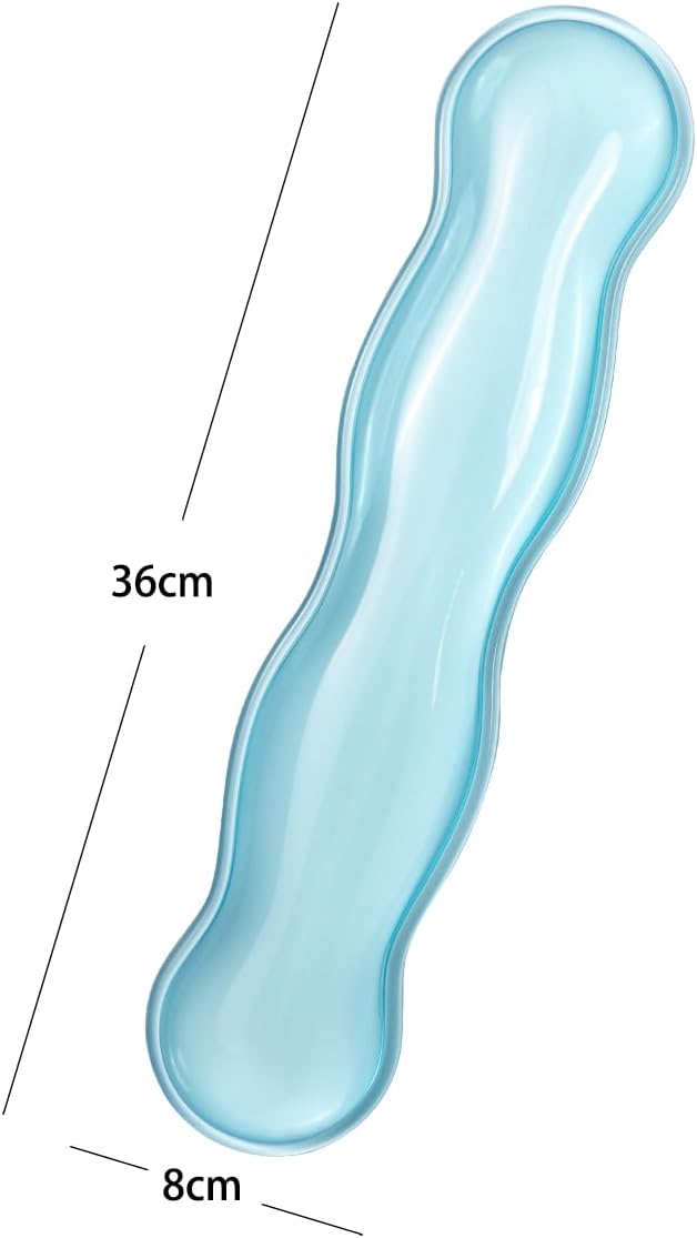 Clear Gel Wrist Rest for Keyboard and Mouse, Green Silicone Mouse Wrist Rest Set, Cute Ergonomic Wrist Rest for Keyboard 60%/75%(Green)