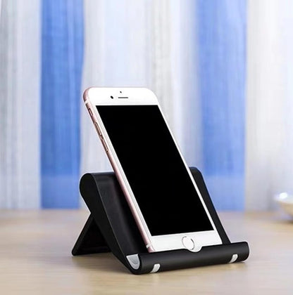 Cell Phone Stand for Desk Foldable Cell Phone Holder Desk Tablet Holder Mobile Phone Dock, Multi-Angle Universal Adjustable Tablet Dock Compatible with Most Cell Phones (White)