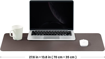 Cork Desk Mat - Dual-Sided Desk Pad for Office and Home - Desk Organization and Accessories - Ideal for Large Mouse Pad and Desk Mats on Top of Desks(Dark Green,90cmx 43cm)